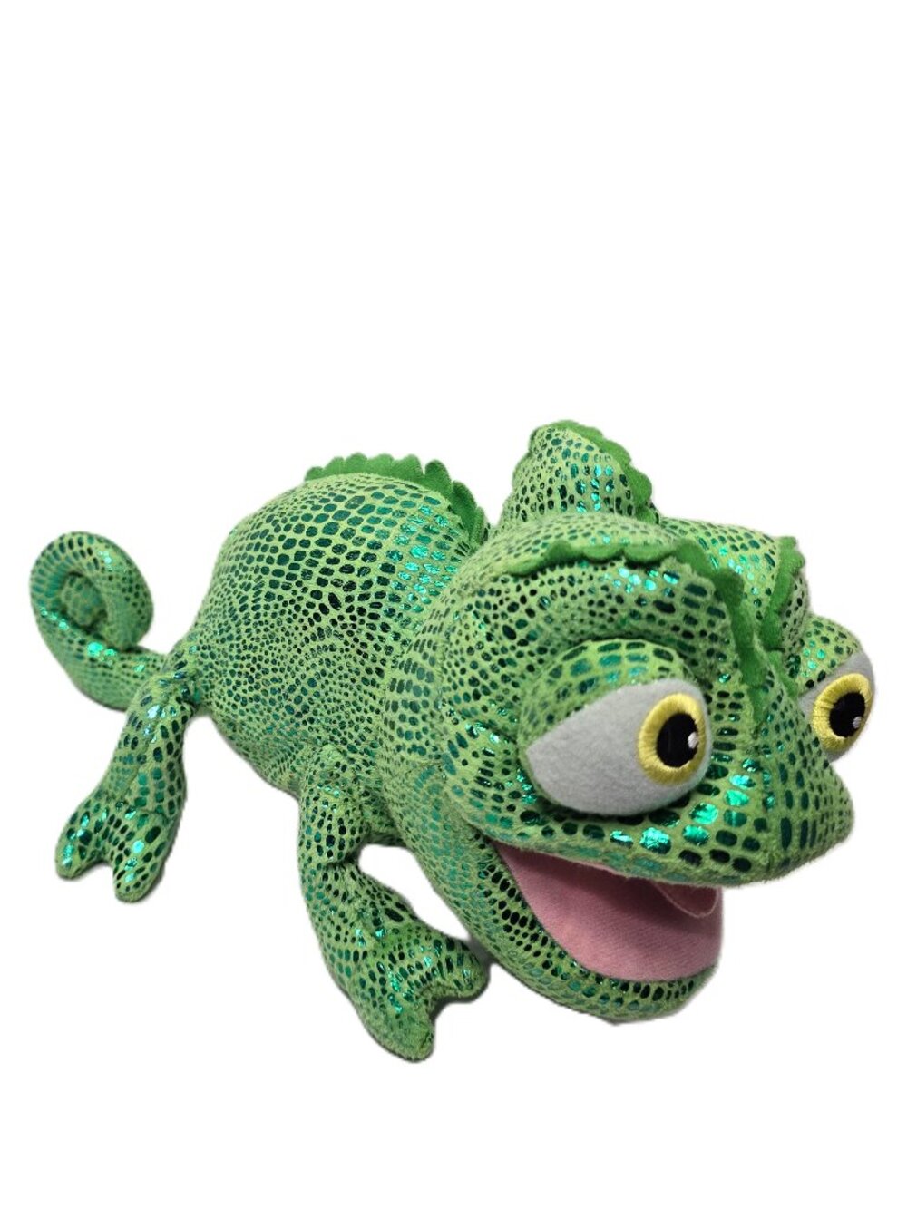 Disney Parks Tangled Rapunzel Pascal Plush Toy Stuffed Animal Foil Soft Easter